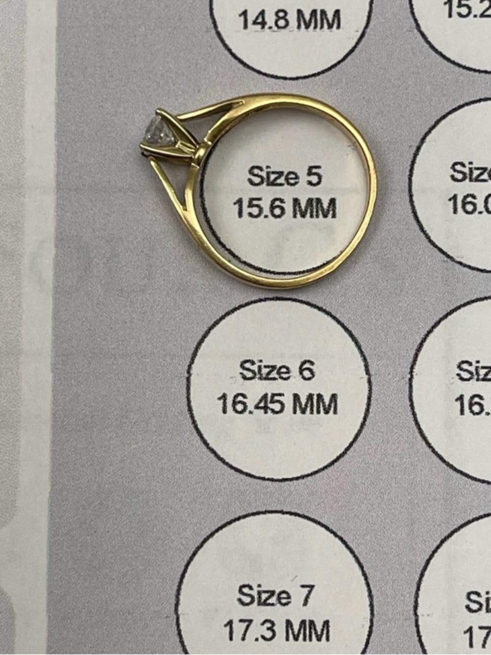 🌟6XHP🌟Ladies 0.28 Real Diamond ring. Ring Size 5 weighing 1.77 grams - Picture 7 of 13
